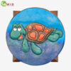 children's wooden stool sea turtle ocean set uk