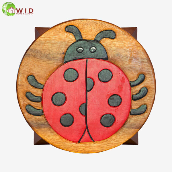 children's wooden stool ladybird uk