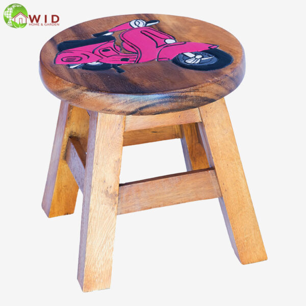 children's wooden stool pink vespa uk