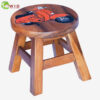 children's wooden stool orange vespa uk