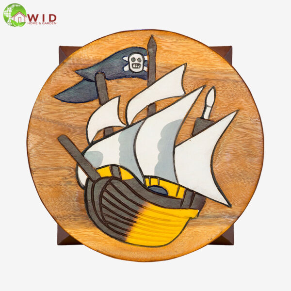 children's wooden stool pirate ship uk