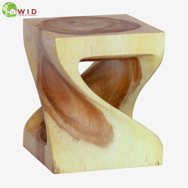 Small wooden twist stool