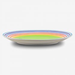 Rainbow dinner plate large