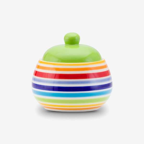 Rainbow sugar bowl
