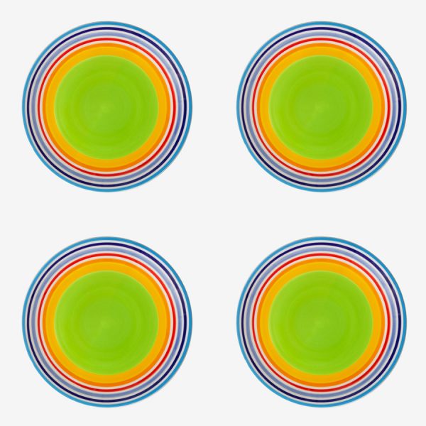 Rainbow Side plate x 4