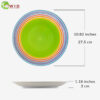 rainbow dinner plate single uk measurements