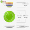 rainbow cup and saucer small single measurements uk