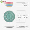 rainbow cup and saucer measurements pastel small single uk