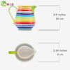 rainbow milk jug uk measurements