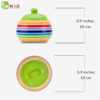 rainbow sugar bowl measurements uk