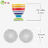 rainbow egg cup uk measurements