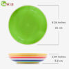 rainbow pasta bowl 21cms measurement