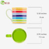 rainbow 8 ozs mug measurement uk