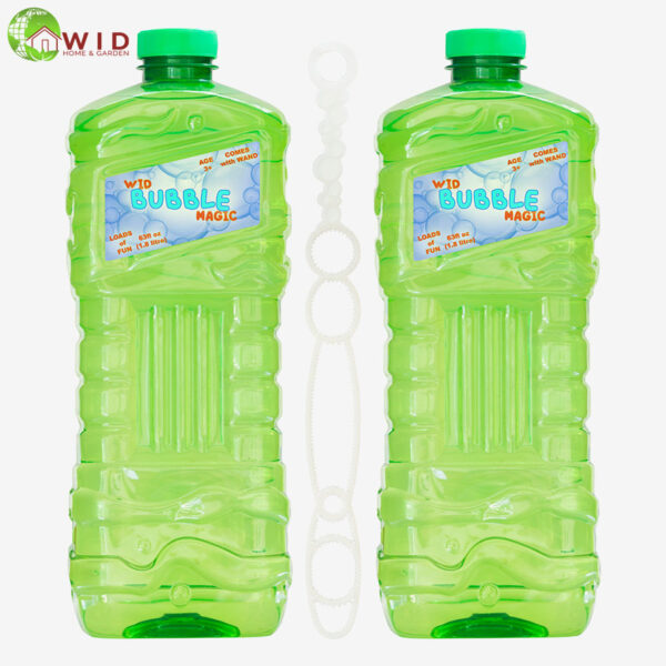 2pack 1.8ltr bubble solution bottle with wand