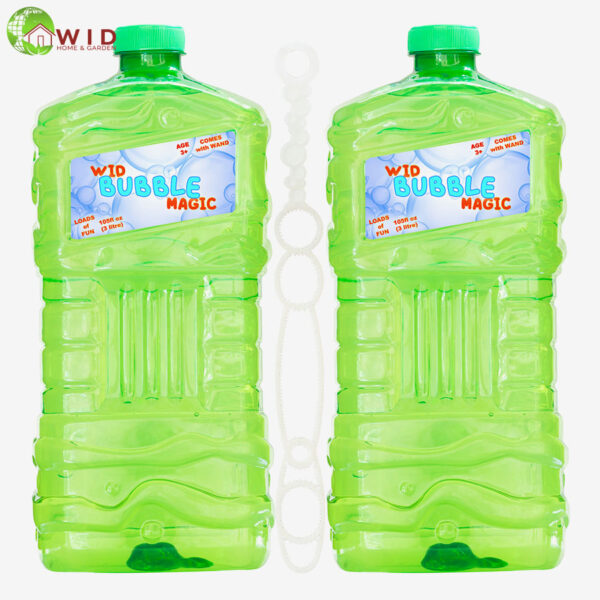 2 pack 3 ltr bubble solution bottle with wand