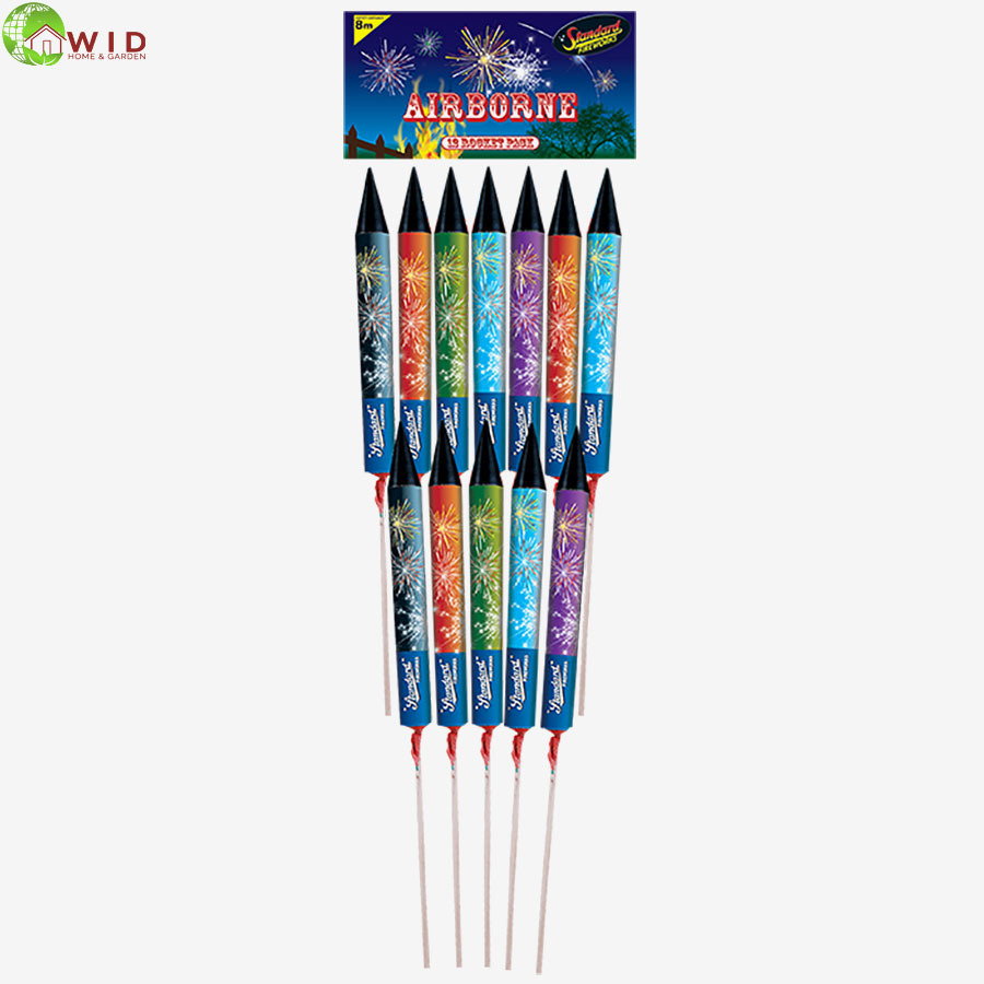 Fireworks Airbourne rocket pack x12 UK