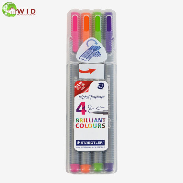 4 Fineliner Coloured Pens