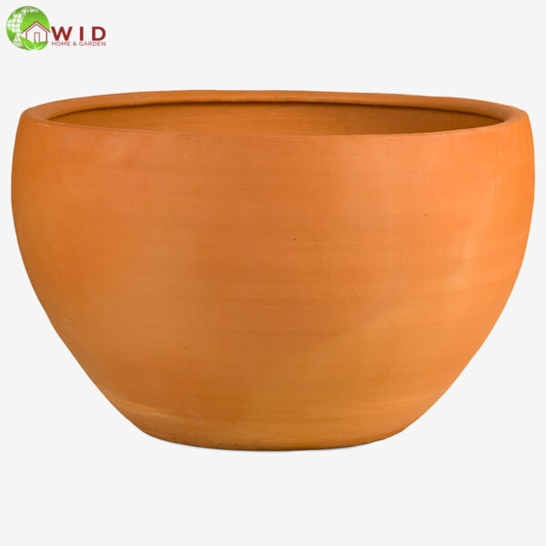 Large garden bowl made from terra-cotta