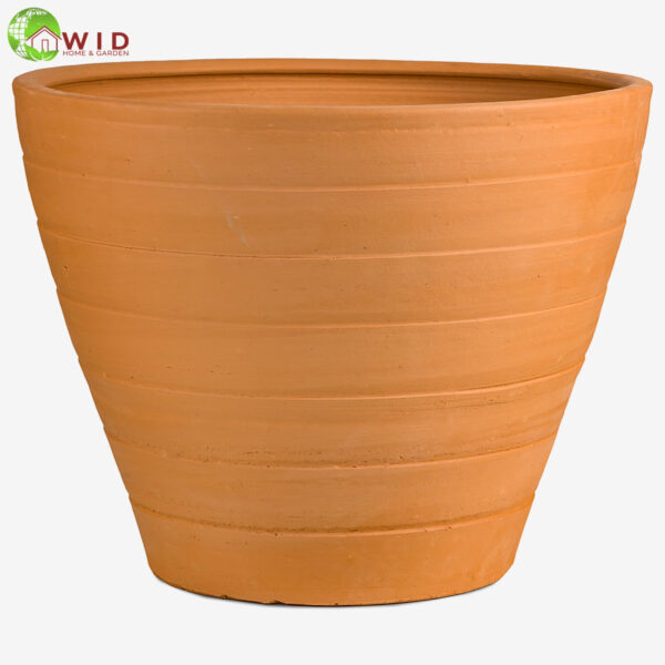 Large terra-cotta garden pots. UK