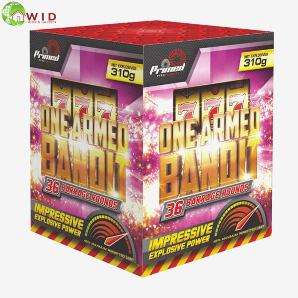 fireworks multi shot 36 shots One Armed Bandit uk