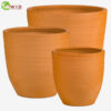Terra-cotta garden pots
