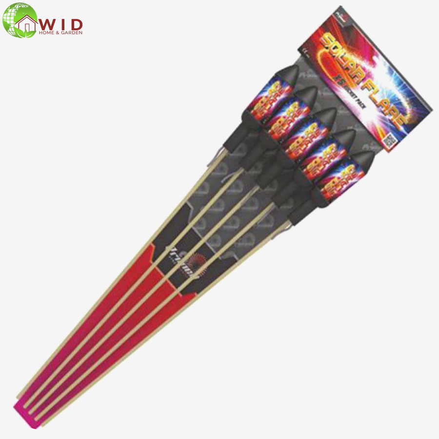 Solar Flare Rockets Fireworks 5 Pack uk