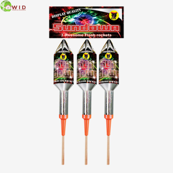 Fireworks Sundown rockets pack x 3 uk