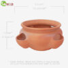 4 cup terra-cotta garden pot
