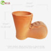 Terracotta boot garden pot