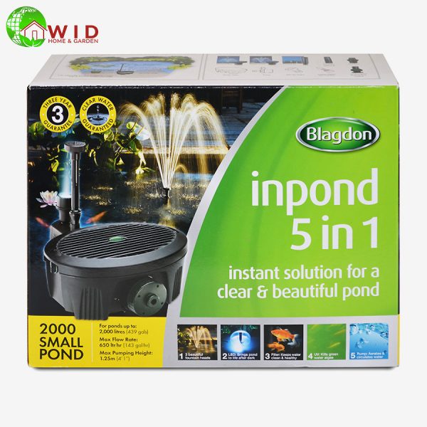Inpond 2000 5 in 1 pump and filter