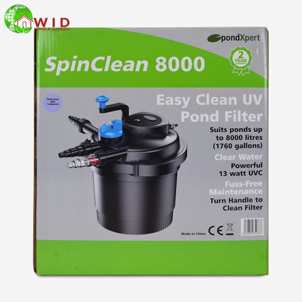 Spin clean 8000 uv pond filter