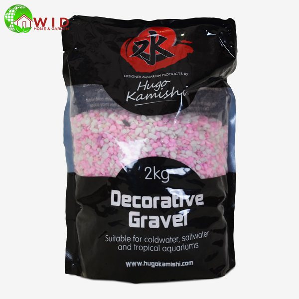 Decortive Gravel pink and white