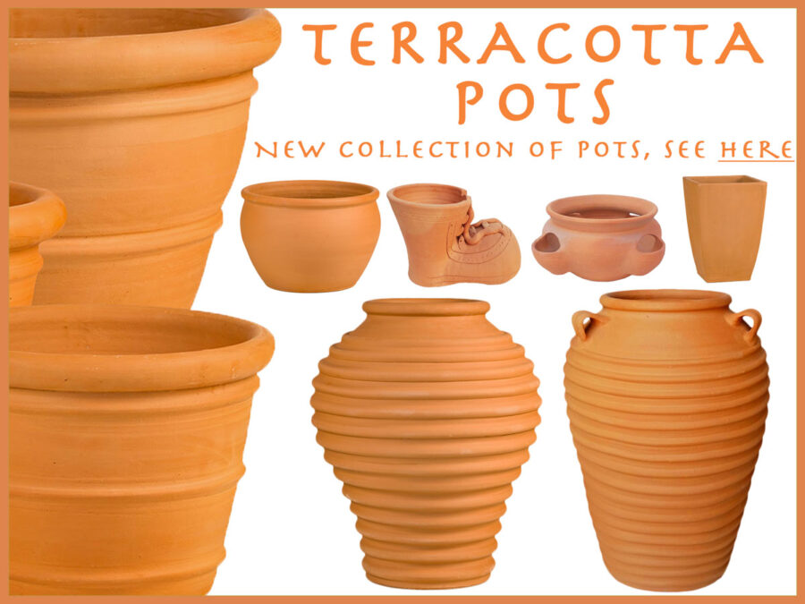 Terrcotta garden pots, UK