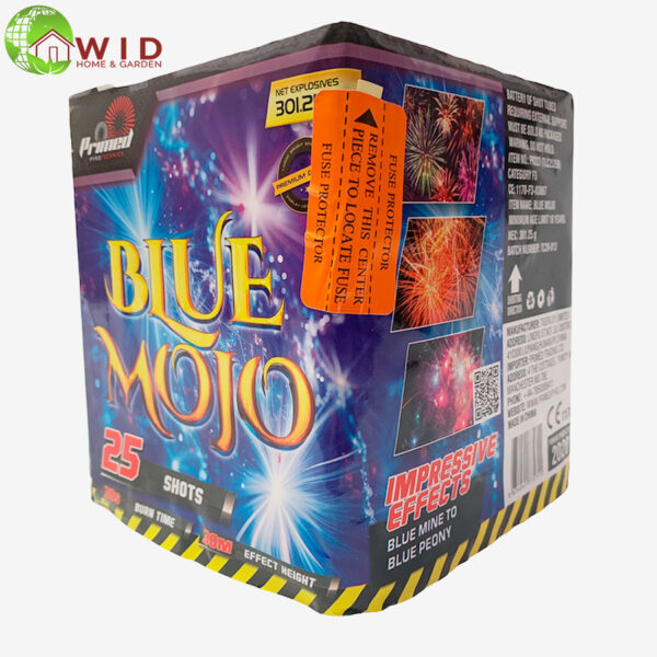 firework multi shot blue 25 shots uk