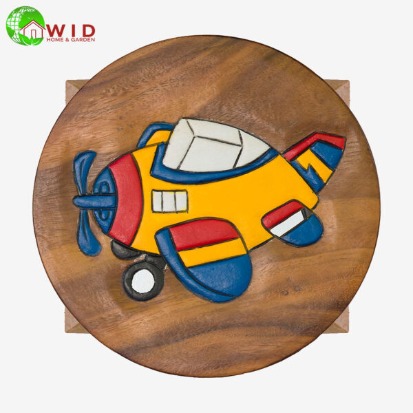 children's wooden stool Aeroplane
