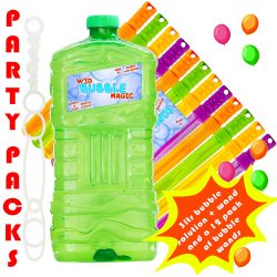 party pack 3 ltr bubble soloution with 12 wands uk