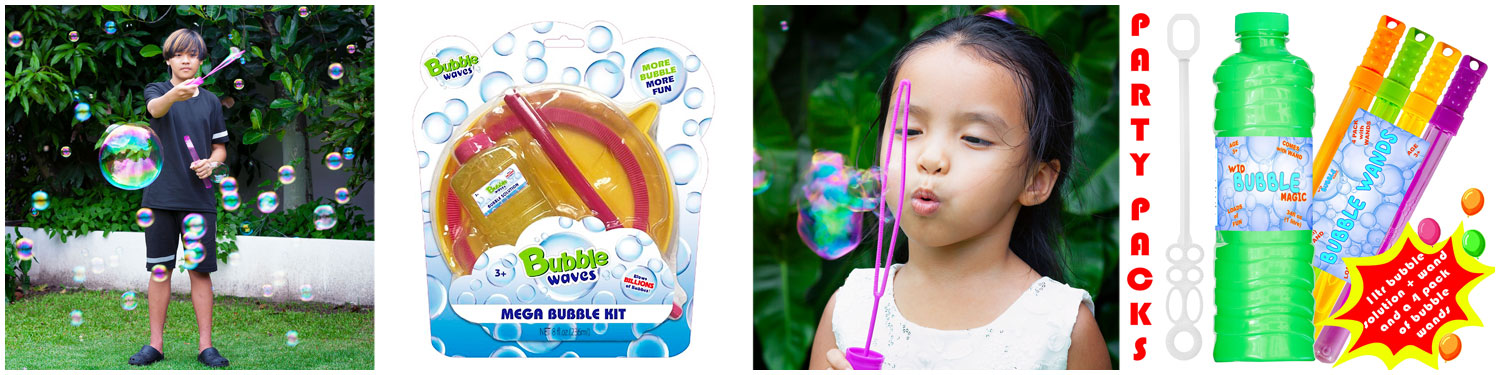 bubble liquid and Party packs. UK