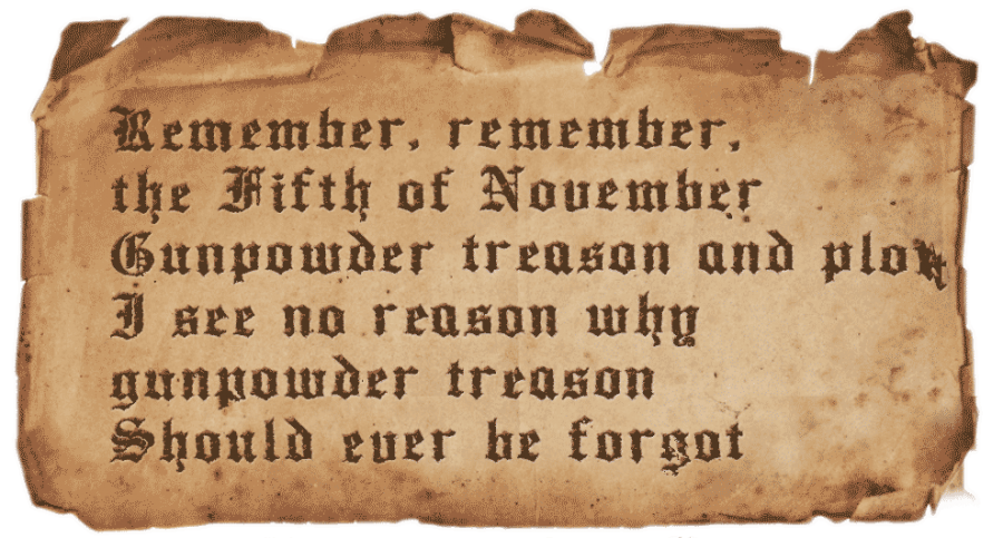 Remember remember the 5th of November