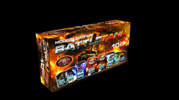 Battle Tank Barrage Pack 10 pieces fireworks