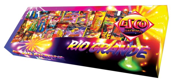 Rio Grande firework box contains 27larger fireworks