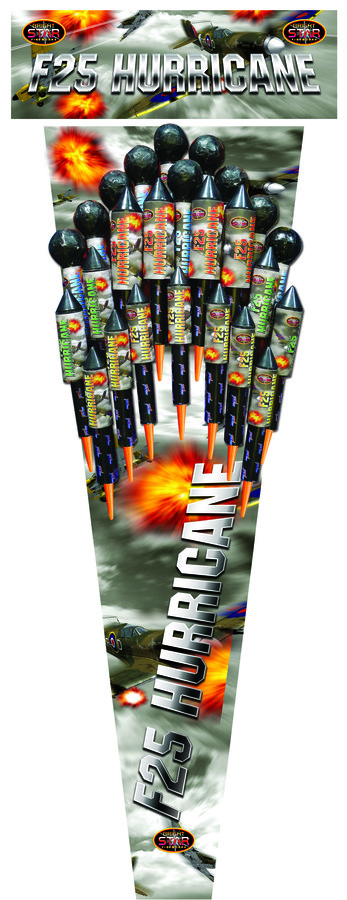 Hurricane Rockets 25 pack Hurricane Rockets 25 pack